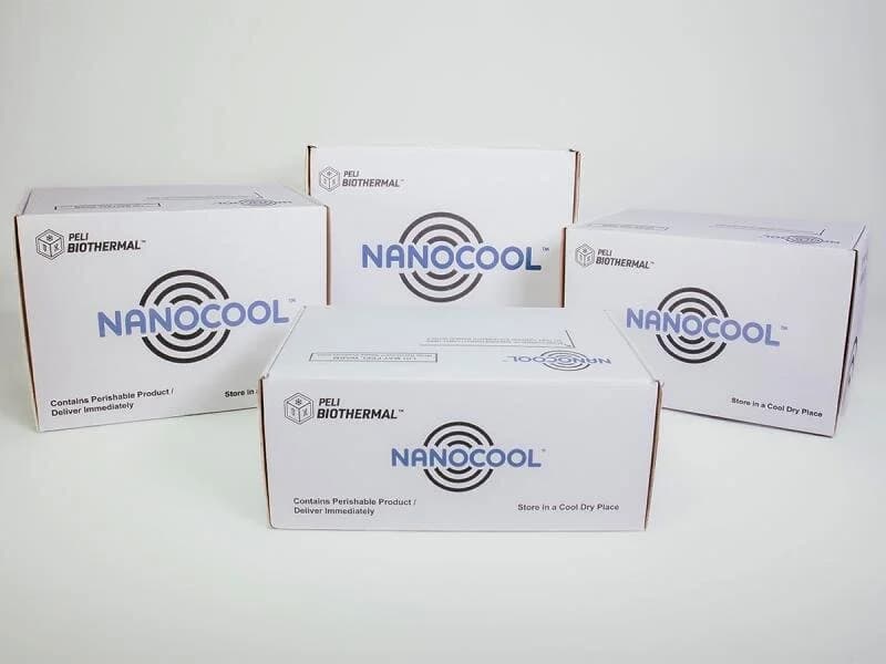 NanoCool evaporative cooling shippers from Peli BioThermal